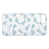 Niedlich Blue Dinosaurier Pattern Boys Case-Mate iPhone Hülle (Rückseite (Horizontal))