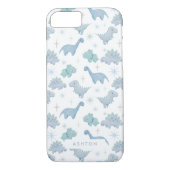 Niedlich Blue Dinosaurier Pattern Boys Case-Mate iPhone Hülle (Rückseite)