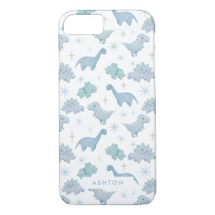 Niedlich Blue Dinosaurier Pattern Boys Case-Mate iPhone Hülle