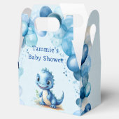 Niedlich Blue Dinosaurier und Balloons Boy Baby Du Geschenkschachtel (Geöffnet)