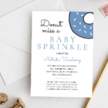 Niedlich Blue Donut Baby Sprinkle Boy Baby Dusche