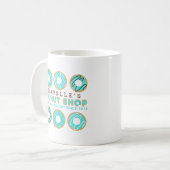 Niedlich Blue Donut Shop Kaffeetasse (Vorderseite Links)