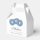 Niedlich Blue Donuts 2. Baby Sprinkle Dusche Geschenkschachtel (Rückseite)