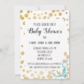 *~* Niedlich Blue Dragon Baby Girl Shower Einladun Einladung (Rückseite)