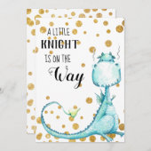 *~* Niedlich Blue Dragon Baby Shower Einladung (Vorne/Hinten)