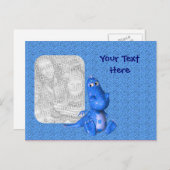 Niedlich Blue Dragon Foto Postkarte (Vorne/Hinten)