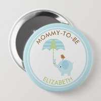 Niedlich Blue Elephant Boy Baby Dusche Personalisi
