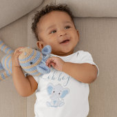 Niedlich Blue Elephant Moderne Elegante Baby Strampler