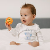 Niedlich Blue Elephant Moderne Elegante Baby Strampler