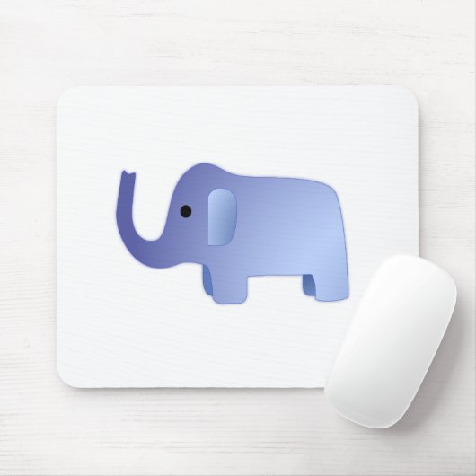 Niedlich Blue Elephant Mousepad (Mit Mouse)