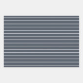 Niedlich Blue Elephant Stripe Baby Dusche Geschenkpapier Set (Vorderseite 3)