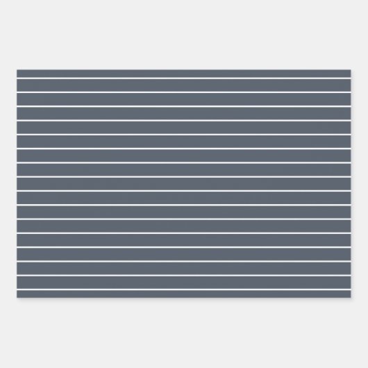 Niedlich Blue Elephant Stripe Baby Dusche Geschenkpapier Set (Vorderseite 3)