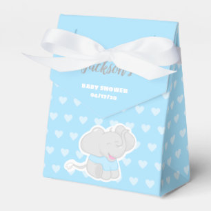 Niedlich Blue Favor Box mit Elephant Geschenkschachtel