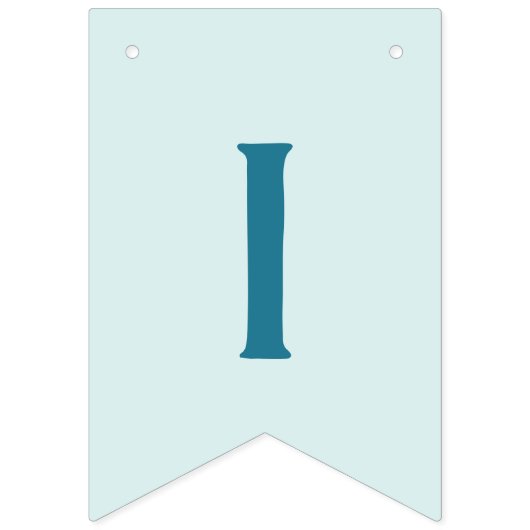 Niedlich Blue First Birthday Balloon Banner (Dritte Fahne)