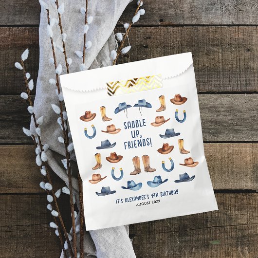 Niedlich Blue First Rodeo Reitstall Name Wasserfar Geschenktütchen