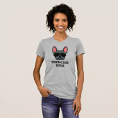 Niedlich Blue French Bulldog Frenchie Dog Mama T - T-Shirt (Vorne ganz)