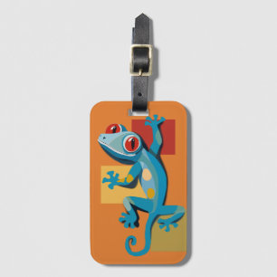 Niedlich Blue Gecko Reptile Lovers Gepäckanhänger