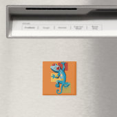 Niedlich Blue Gecko Reptile Lovers Magnet (In Situ (Geschirrspüler))