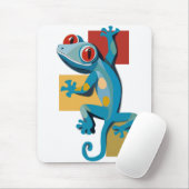 Niedlich Blue Gecko Reptile Lovers Mousepad (Mit Mouse)
