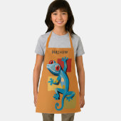 Niedlich Blue Gecko Reptile Lovers Schürze (Insitu)