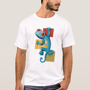 Niedlich Blue Gecko Reptile Lovers T-Shirt