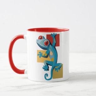Niedlich Blue Gecko Reptile Lovers Tasse