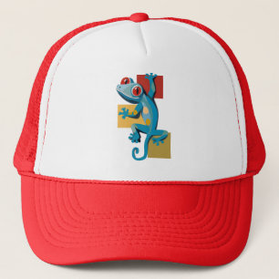 Niedlich Blue Gecko Reptile Lovers Truckerkappe