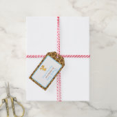 Niedlich Blue Giraffe Vielen Dank für Ihr Geschenk Geschenkanhänger (Mit Garn)