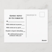 Niedlich Blue Green Boy Baby Dusche UAWG Postkarte (Rückseite)