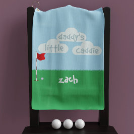 Niedlich Blue Green Daddy's Little Caddie Golf Tow Golfhandtuch