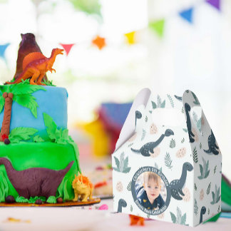 Niedlich Blue Green Dinosaur Benutzerdefiniertes F Geschenkschachtel