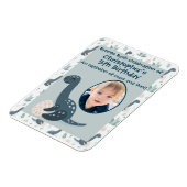 Niedlich Blue Green Dinosaur Benutzerdefiniertes F Magnet (Linke Seite)