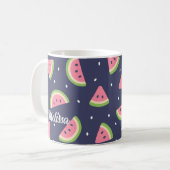 Niedlich Blue Green Watermelon Frucht Kaffeetasse (Vorderseite Links)