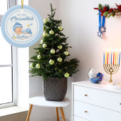 Niedlich Blue Hanukkah Baby's First Chrismukkah Keramik Ornament
