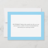 Niedlich Blue Heart Boy Baby Dusche Vielen Dank Dankeskarte (Rückseite)