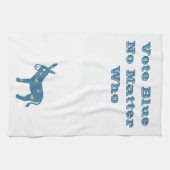 Niedlich Blue Heart Donkey STIMME BLUE Geschirrtuch (Horizontal)