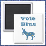 Niedlich Blue Heart Donkey STIMME BLUE Magnet<br><div class="desc">Niedlicher blauer Herzdonkey - STIMMEN BLAU!</div>