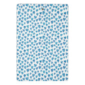 Niedlich Blue Heart Mini-Zwischenablage Mini Klemmbrett (Rückseite)