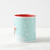 Niedlich Blue Ice Skaten Penguin Tasse (Zentrum)