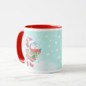 Niedlich Blue Ice Skaten Penguin Tasse (Vorderseite Links)