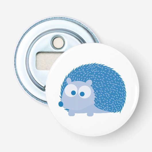 Niedlich Blue Igel Flaschenöffner (Vorderseite)