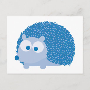 Niedlich Blue Igel Postkarte