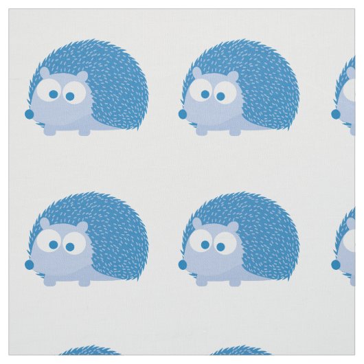 Niedlich Blue Igel Stoff (Muster)