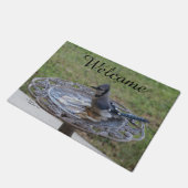 Niedlich Blue Jay Bird Spiegeland Welcome Doormat Fußmatte (Schrägansicht)
