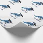 Niedlich Blue Jay Geschenkpapier (Ecke)