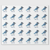 Niedlich Blue Jay Geschenkpapier (Flach)