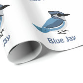 Niedlich Blue Jay Geschenkpapier (Rolleneckpunkt)