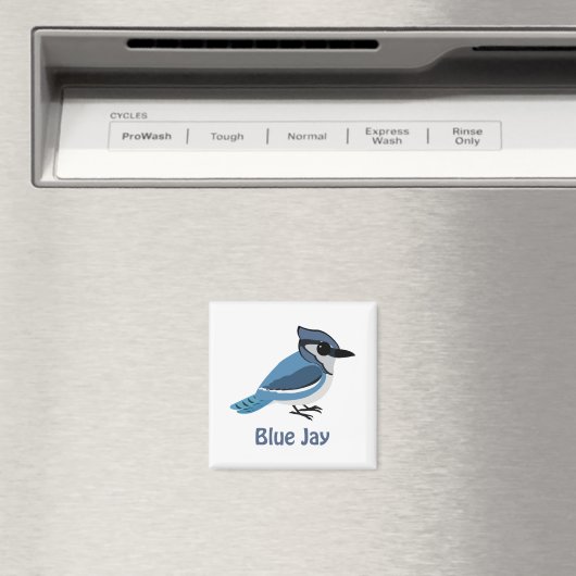 Niedlich Blue Jay Magnet (In Situ (Geschirrspüler))