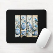Niedlich Blue Jay Osterfest Bunny Egs Blume zerris Mousepad (Mit Mouse)