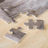 Niedlich Blue Jay Songbird auf Treestump Jigsaw Pu Puzzle (Seite)